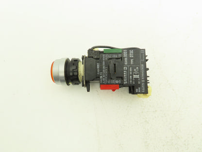 Square D Pushbutton Indicator Pilot Light Amber Yellow 110/120V AC Lot of 23