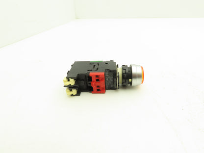 Square D Pushbutton Indicator Pilot Light Amber Yellow 110/120V AC Lot of 23