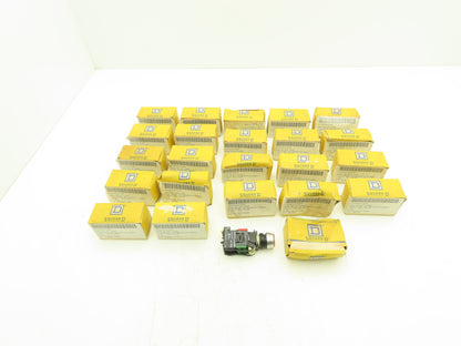 Square D Pushbutton Indicator Pilot Light Amber Yellow 110/120V AC Lot of 23