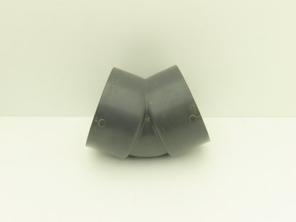 Nibco CA05350  4" Schedule 80 PVC 45 Deg Socket Elbow Fitting Gray  Lot of 7