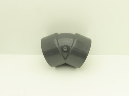 Nibco CA05350  4" Schedule 80 PVC 45 Deg Socket Elbow Fitting Gray  Lot of 7