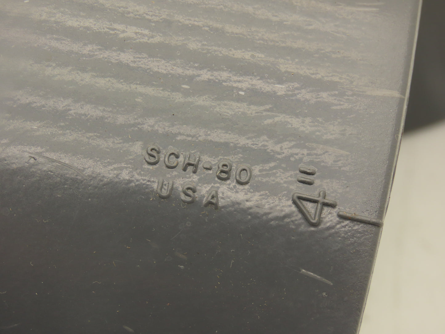 Nibco CA05350  4" Schedule 80 PVC 45 Deg Socket Elbow Fitting Gray  Lot of 7