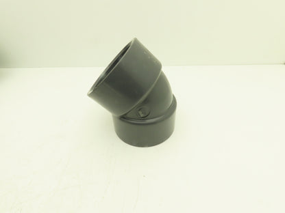 Nibco CA05350  4" Schedule 80 PVC 45 Deg Socket Elbow Fitting Gray  Lot of 7