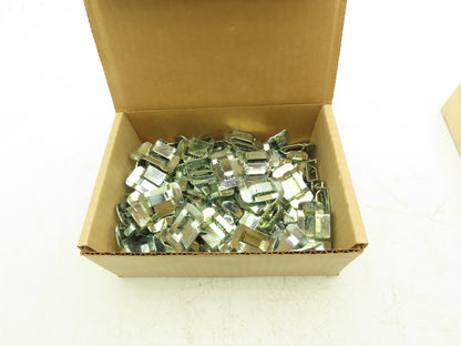 Band-It Q24L100 5/8" Galvanized Steel Strap Binder Buckles 4 Lbs Lot of 2 Boxes