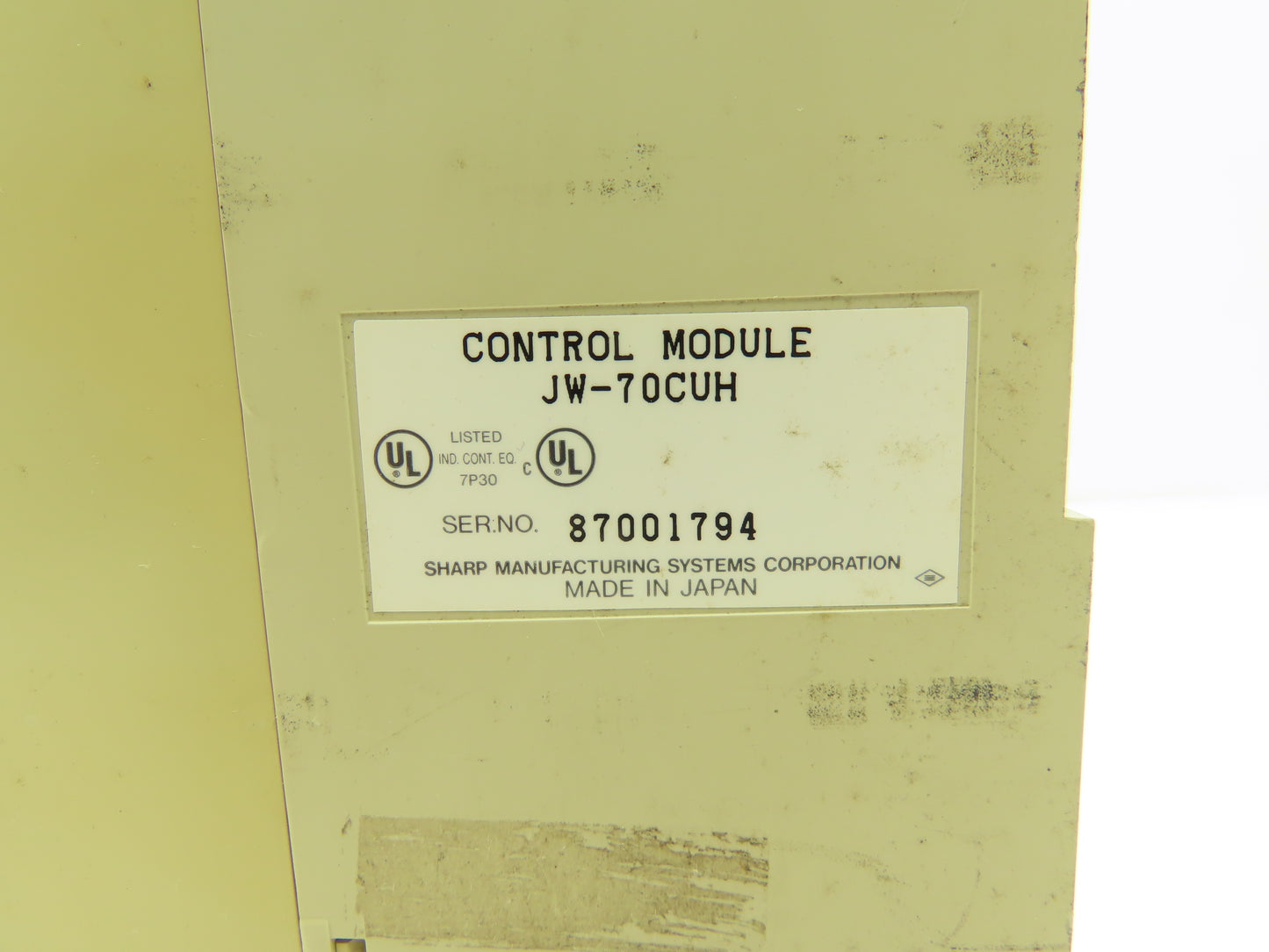 Sharp JW-70CUH PLC Anolog I/O Input Output Control Module