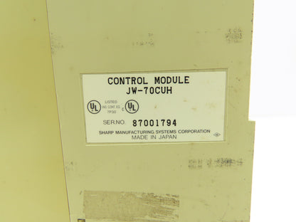 Sharp JW-70CUH PLC Anolog I/O Input Output Control Module