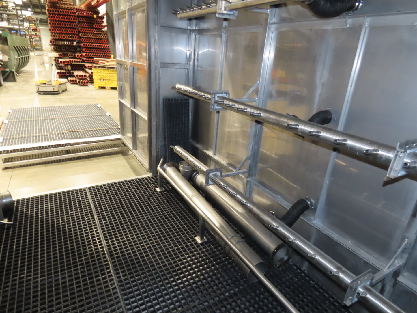 IDD Process Packaging Stainless Bulk Dryer System 52x120x96" ID 20kw Blowers x3