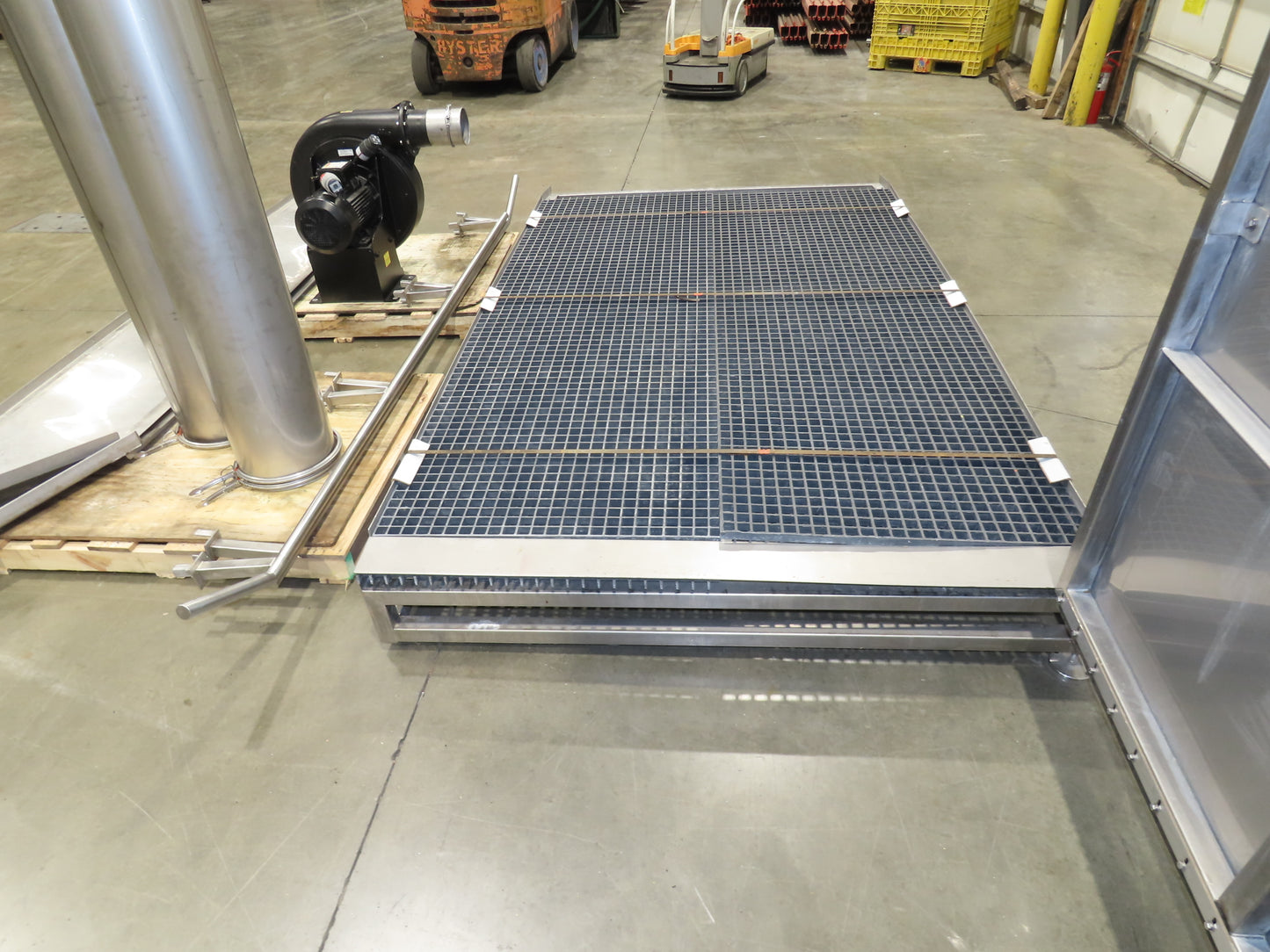 IDD Process Packaging Stainless Bulk Dryer System 52x120x96" ID 20kw Blowers x3