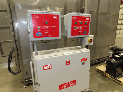IDD Process Packaging Stainless Bulk Dryer System 52x120x96" ID 20kw Blowers x3