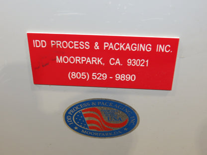 IDD Process Packaging Stainless Bulk Dryer System 52x120x96" ID 20kw Blowers x3