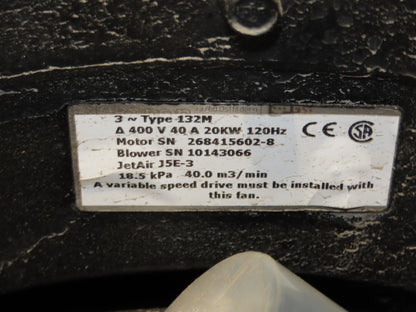 IDD Process Packaging Stainless Bulk Dryer System 52x120x96" ID 20kw Blowers x3