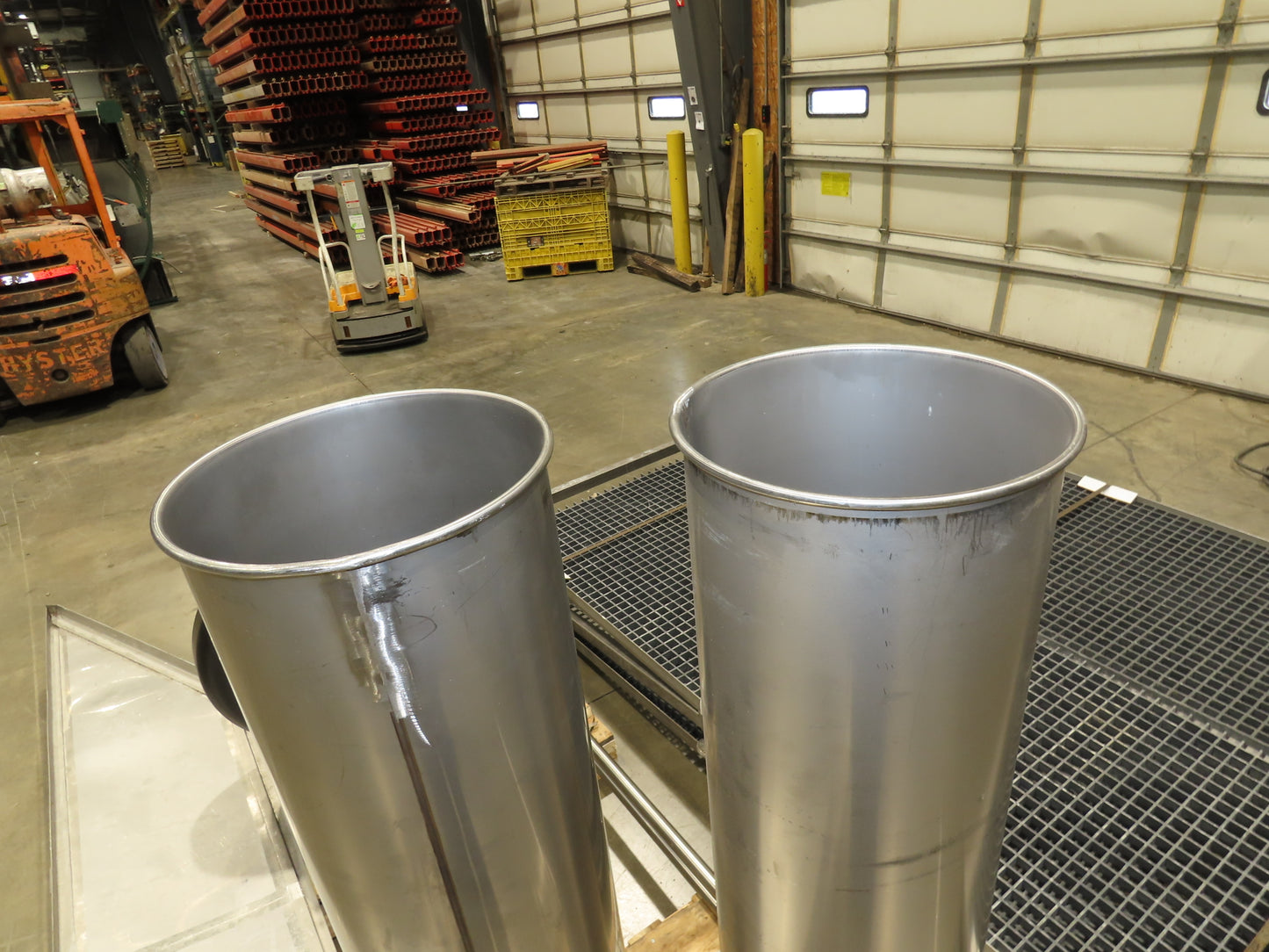 IDD Process Packaging Stainless Bulk Dryer System 52x120x96" ID 20kw Blowers x3