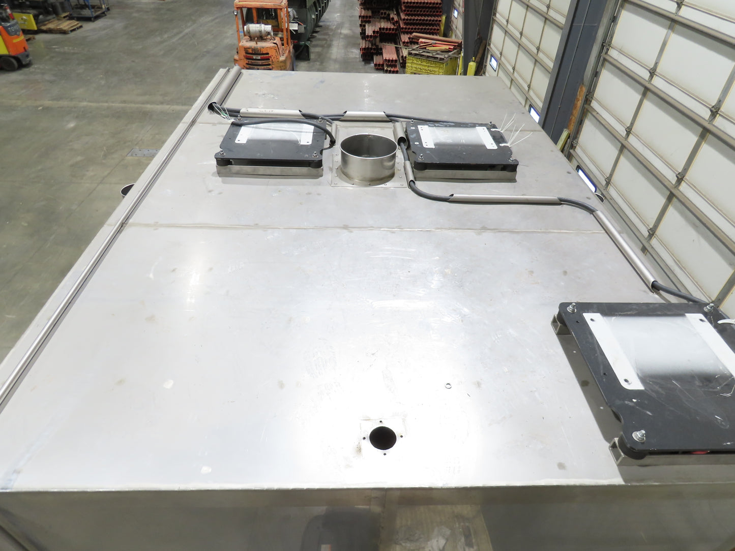 IDD Process Packaging Stainless Bulk Dryer System 52x120x96" ID 20kw Blowers x3