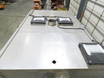 IDD Process Packaging Stainless Bulk Dryer System 52x120x96" ID 20kw Blowers x3