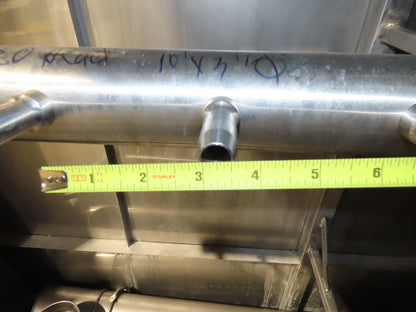 IDD Process Packaging Stainless Bulk Dryer System 52x120x96" ID 20kw Blowers x3