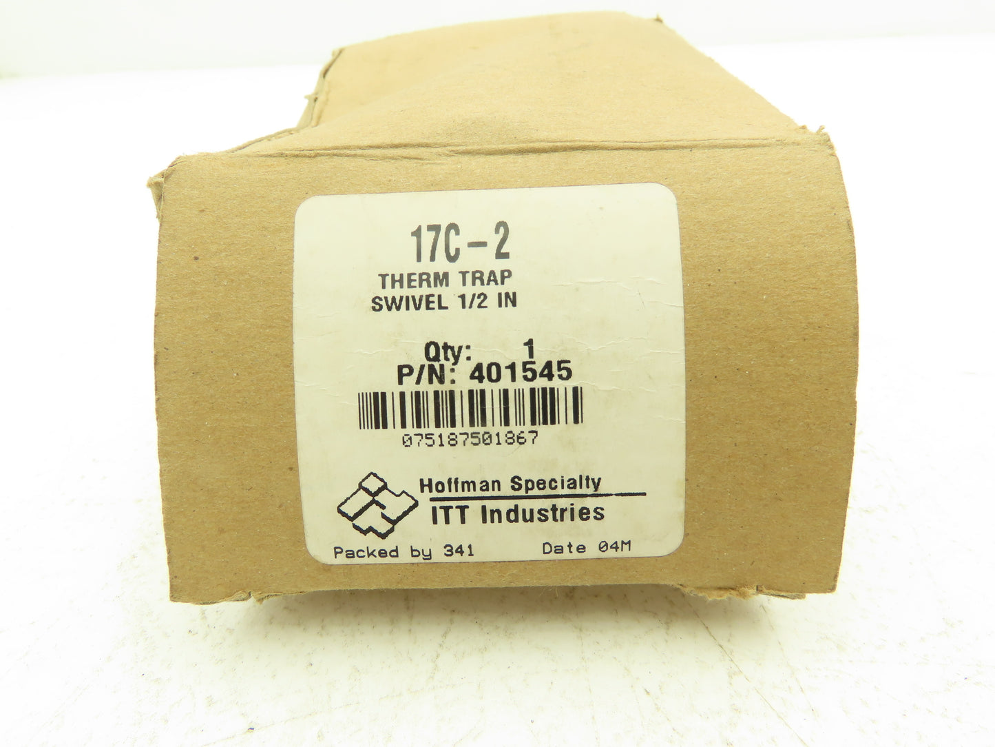 Hoffman Specialty 17C-2 1/2" Swivel Balanced Pressure Thermostatic Steam Trap