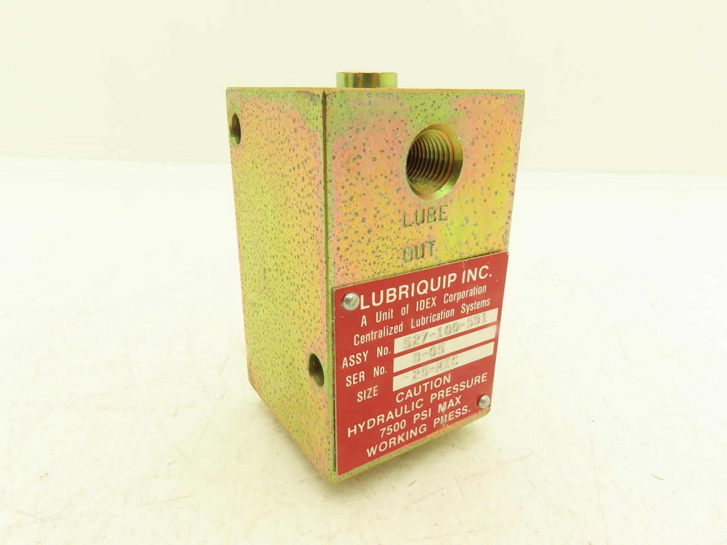 Trabon Lubriquip 527-100-591 High Pressure Oil Filter 25-MIC 7500 PSI 1/4"NPT