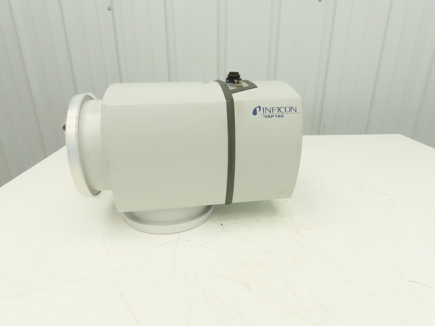 Inficon VAP160-A Right Angle Vacuum Valve 24V ISO-K 160 Flange 180mm 250-440