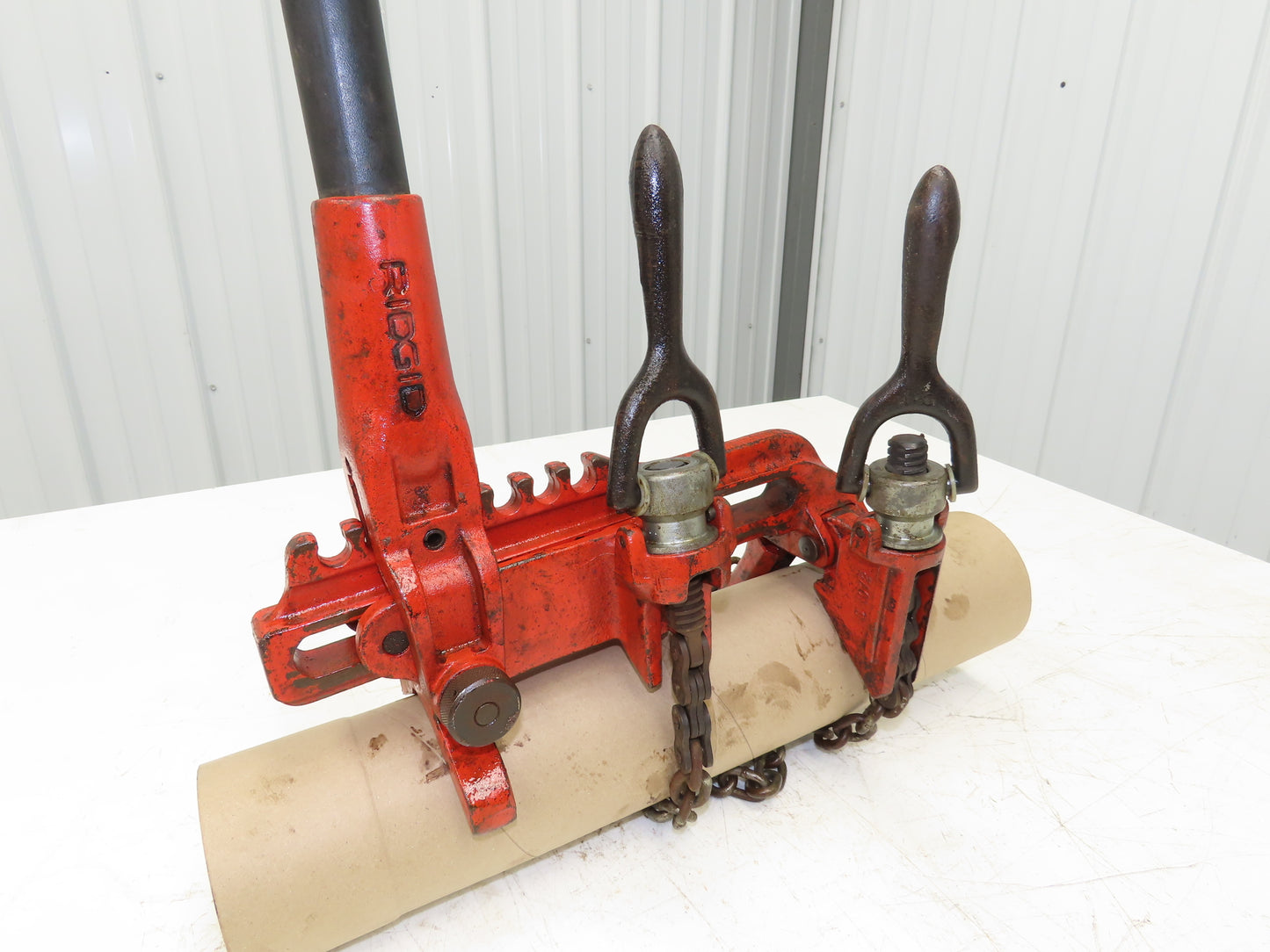 Ridgid No. 228 Soil Pipe Assembly Tool Chain Clamp Vise For 1-1/2" to 8" Pipe