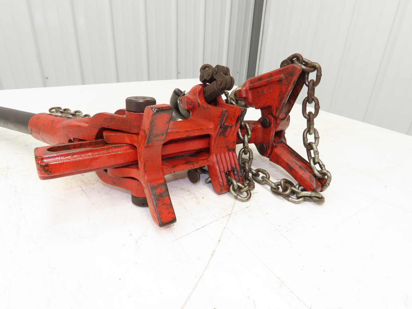 Ridgid No. 228 Soil Pipe Assembly Tool Chain Clamp Vise For 1-1/2" to 8" Pipe