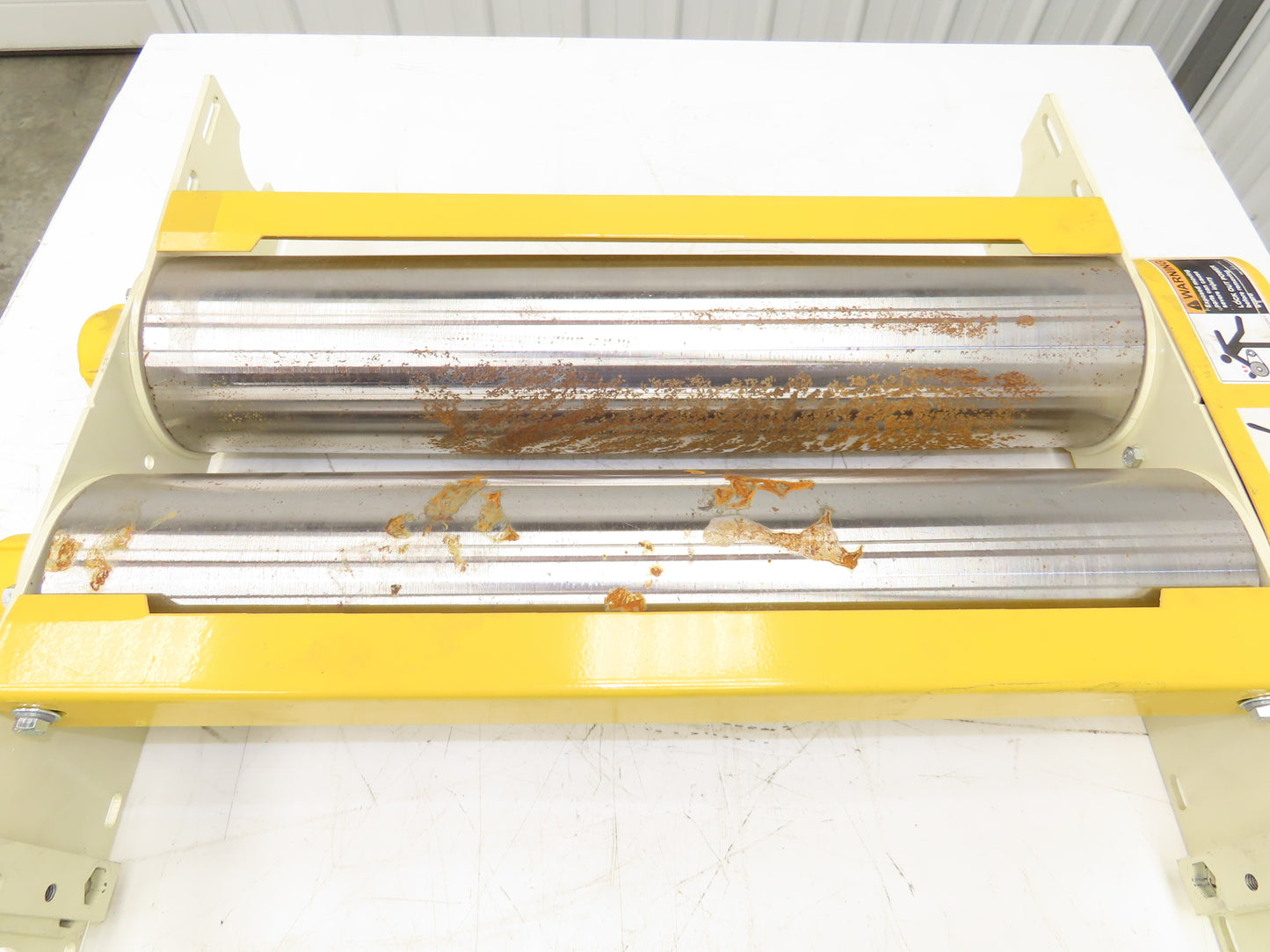 Hytrol 30" Double Tail Pulley Belt Conveyor Nose-Over Chain Drive Beige 27"BF