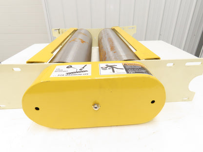 Hytrol 30" Double Tail Pulley Belt Conveyor Nose-Over Chain Drive Beige 27"BF