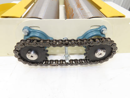 Hytrol 30" Double Tail Pulley Belt Conveyor Nose-Over Chain Drive Beige 27"BF