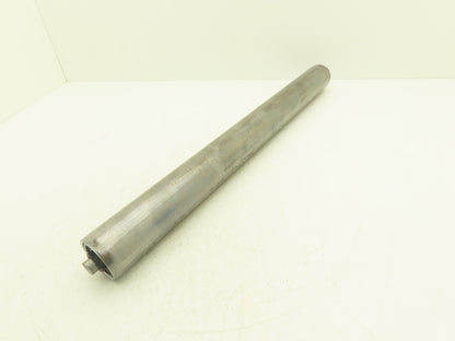 Hytrol 2.5"x 26" Snub Idler Gravity Conveyor Roller 11/16" Hex Axle