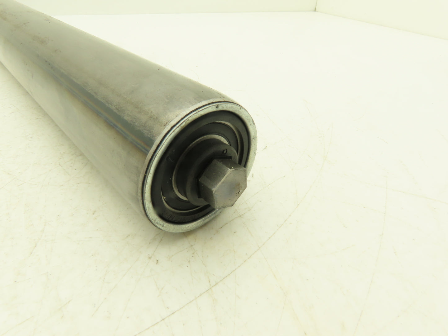 Hytrol 2.5"x 26" Snub Idler Gravity Conveyor Roller 11/16" Hex Axle