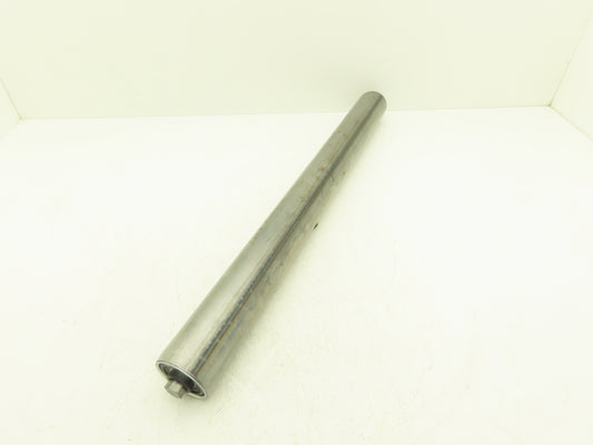 Hytrol 2.5"x 26" Snub Idler Gravity Conveyor Roller 11/16" Hex Axle