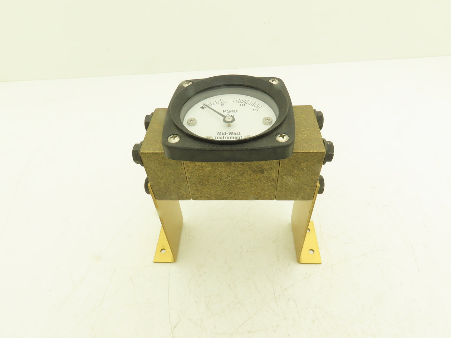 Midwest Instrument 141BA-00-W Diaphragm Type Differential Pressure Gauge Brass