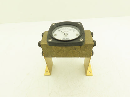 Midwest Instrument 141BA-00-W Diaphragm Type Differential Pressure Gauge Brass