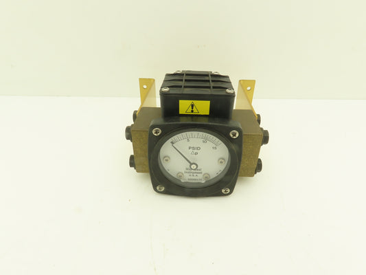 Midwest Instrument 141BA-00-W Diaphragm Type Differential Pressure Gauge Brass