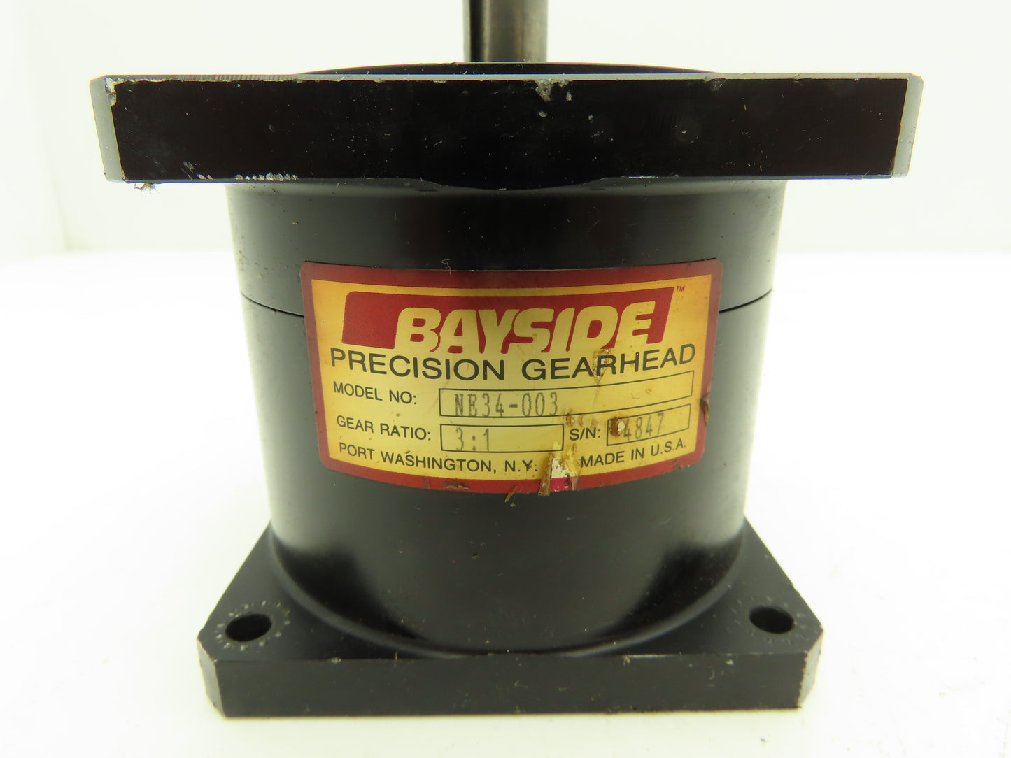 Bayside NE34-003 Inline Gearbox 3:1 Ratio Planetary Gearhead Reducer