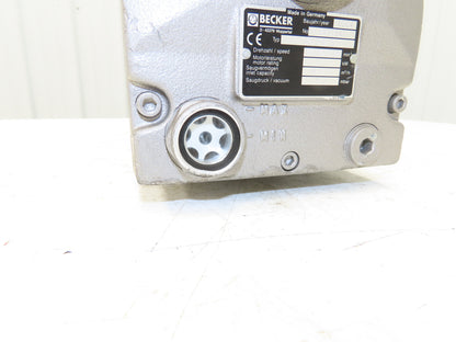 Becker U3.6S D71A4P Rotary Vane Vacuum Pump 4.4CFM 7.2m³/h .3kw 200-520V 3PH