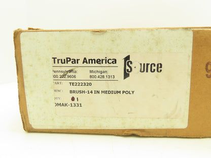 Trupar America TE222320 14" Medium Poly Brush for Rotary Floor Scrubber
