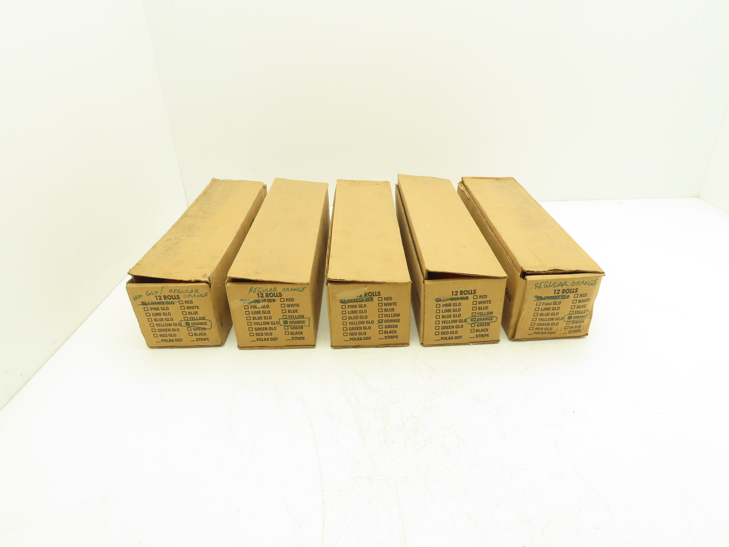 Orange High Visibility Flagging Tape Vinyl Non-Sticky 30mm Lot of 60 Rolls