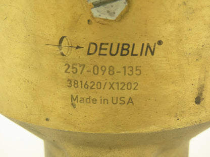 Deublin 257-098-135 Rotary Rotating Union 1"UNS RH Rotor x 1/2"NPT