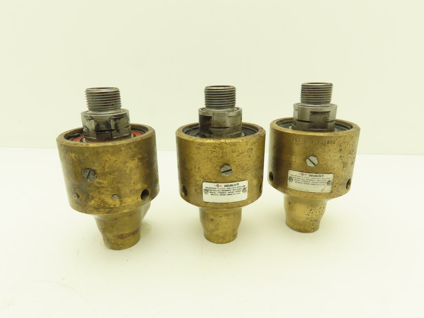 Deublin 257-098-135290 Rotary Union 1"UNS RH Rotor x 1/2"NPT  Lot of 3  *READ*
