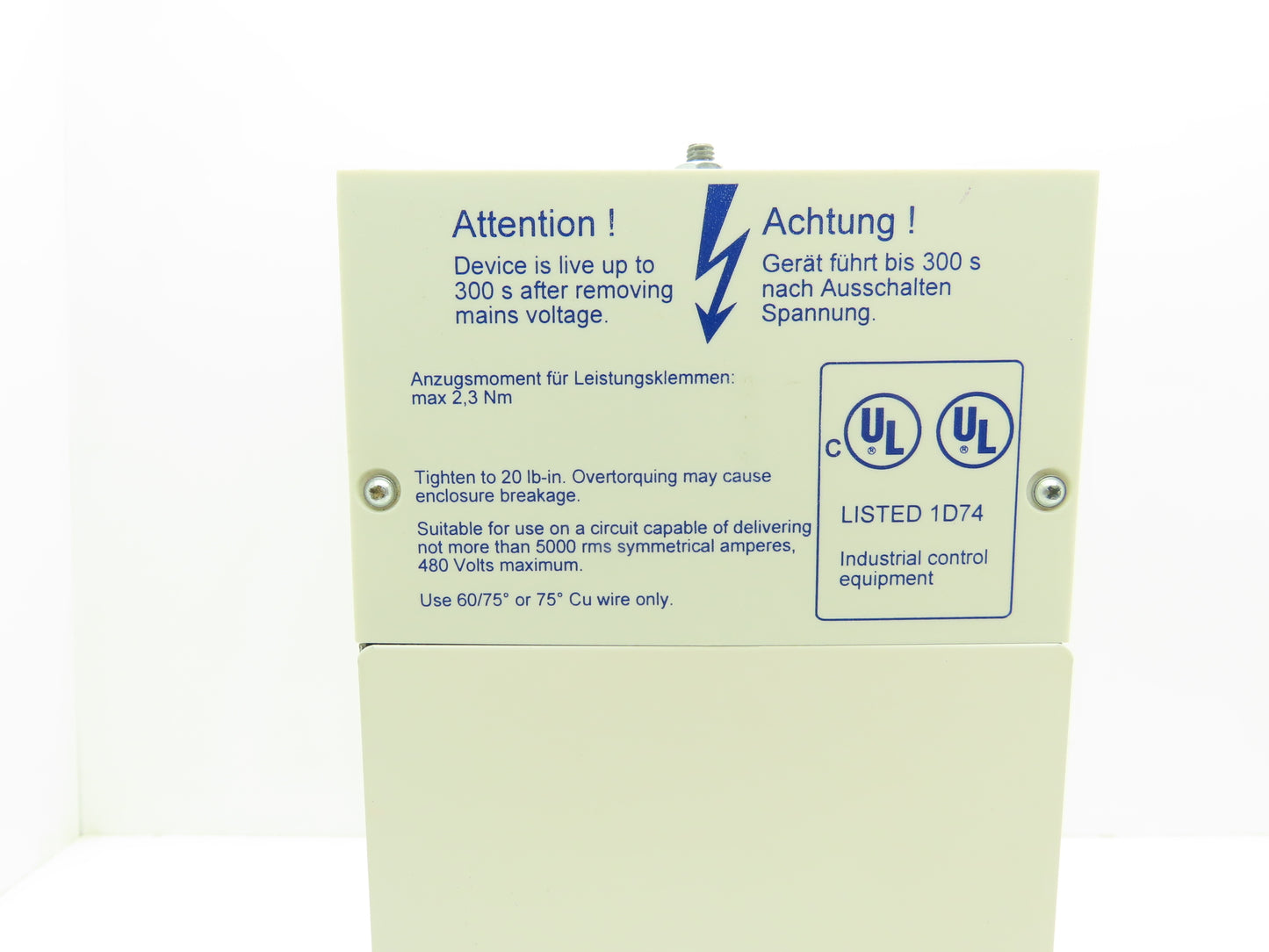 Lenze Servo Controller Power Supply 400/480VAC In 540/650VDC Out 7/7142/18220