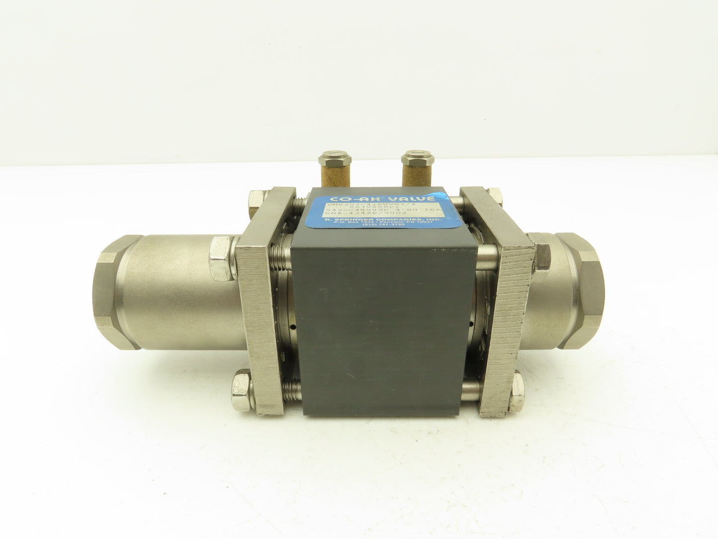 Coax VMK 20 NC Pneumatic Coaxial Valve 2/2-Way Normally Closed 3/4"NPT Steel