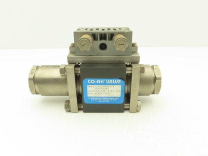 Coax VMK 20 NC Pneumatic Coaxial Valve 2/2-Way Normally Closed 3/4"NPT Steel