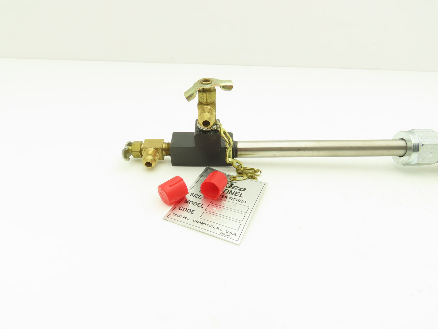 Taco Sentinel 7031-5  8" Tube Flow Meter Station 3/4"x1/2"NPT 16.5"OAL