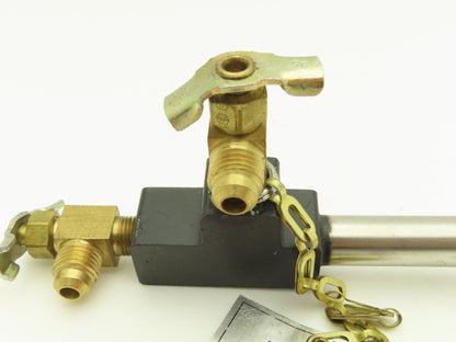 Taco Sentinel 7031-5  8" Tube Flow Meter Station 3/4"x1/2"NPT 16.5"OAL