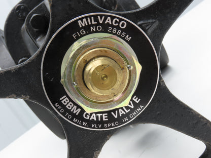 Milvaco 2885M Cast Iron IBBM Flanged Gate Valve 4" Class 125S 200 WOG