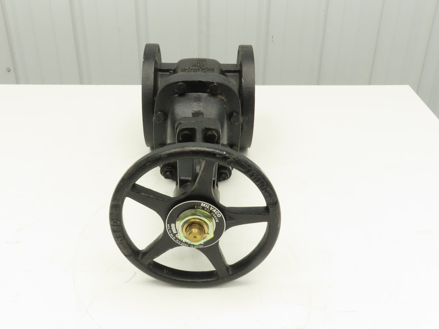 Milvaco 2885M Cast Iron IBBM Flanged Gate Valve 4" Class 125S 200 WOG