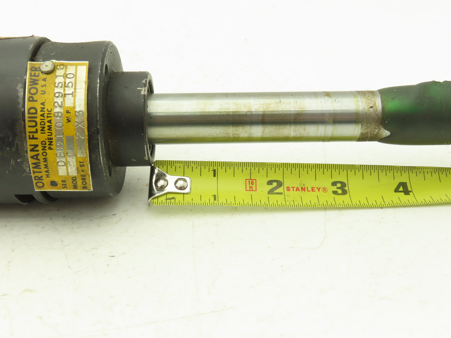 Ortman Model D Round Pneumatic Air Cylinder 2"Bore 3"Stroke Clevis Mount 150psi