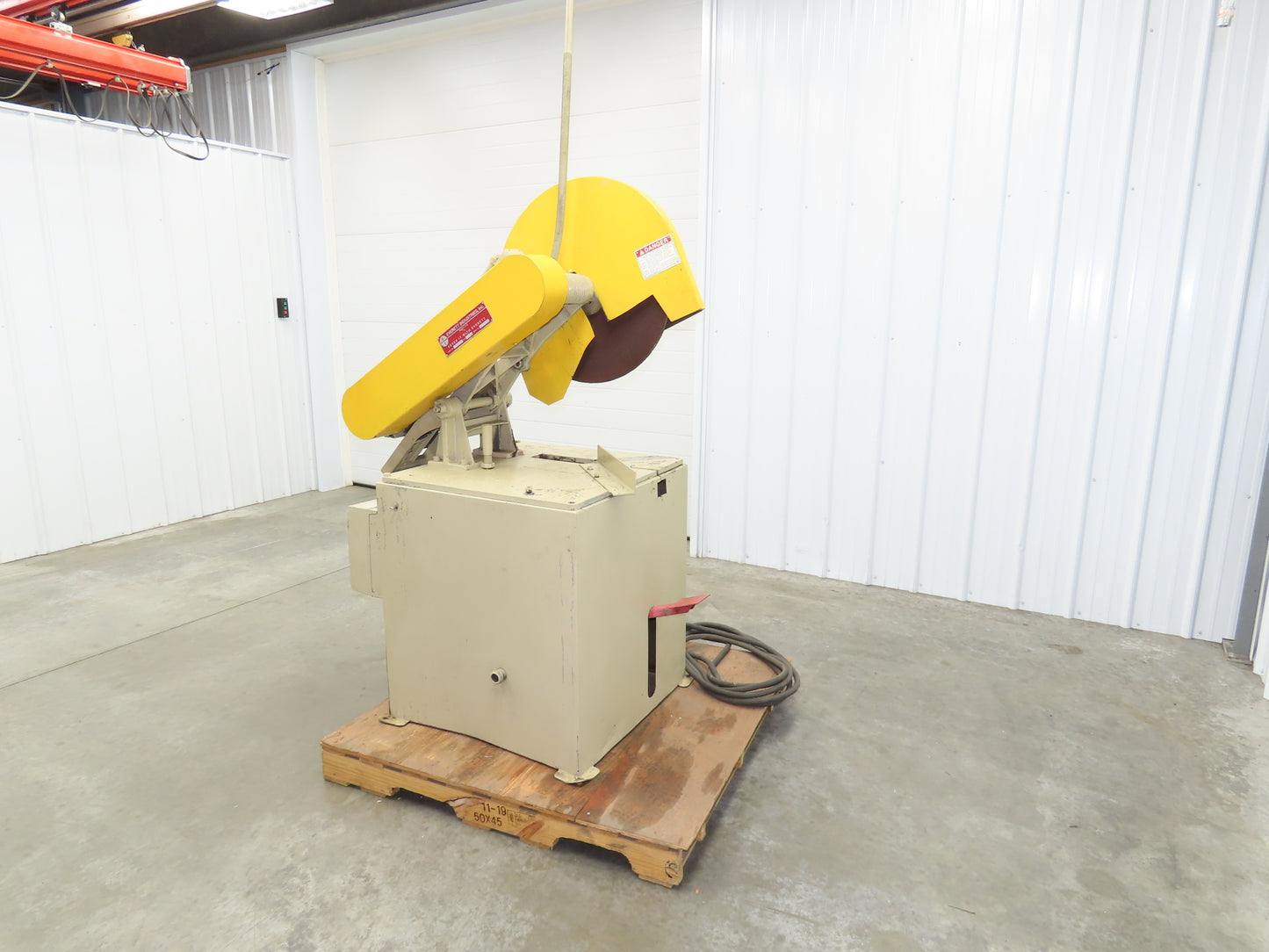 Everett 16-MIT Cut Off Abrasive Metal Saw 16" Blade Exhaust Blower 10Hp 3210 RPM