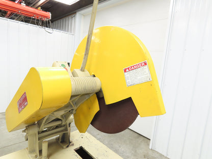 Everett 16-MIT Cut Off Abrasive Metal Saw 16" Blade Exhaust Blower 10Hp 3210 RPM