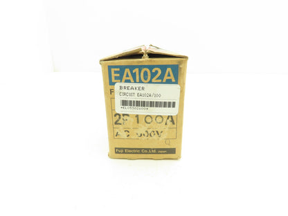 Fuji Electric EA102A Auto-Breaker 100A Circuit Breaker 600VAC